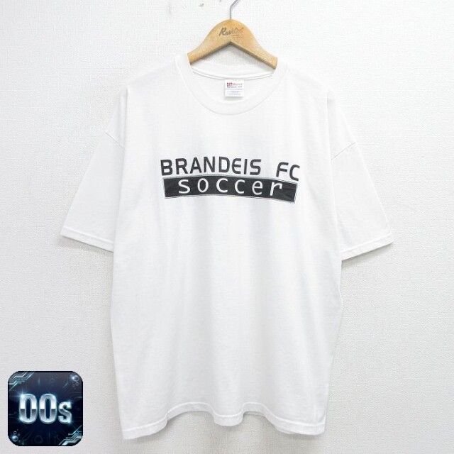 ヘインズ 00s 半袖Tシャツ サッカー ホワイト XL | 古着