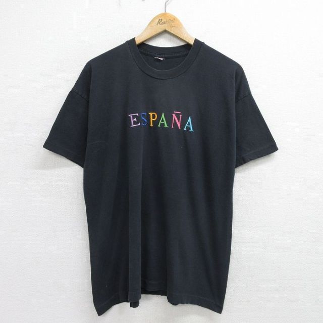 90s 半袖Tシャツ ESPANA ブラック XL | 古着
