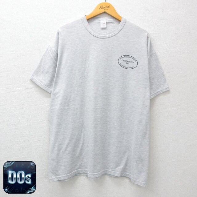 ラッセル 00s 半袖Tシャツ ジャージーシティ Schools グレー XL | 古着