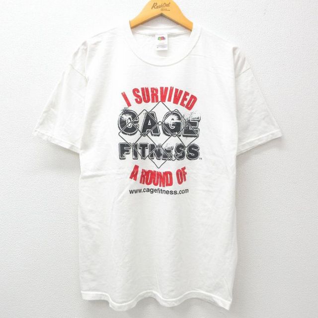 フルーツオブザルーム 00s 半袖Tシャツ フィットネス ホワイト XL | 古着