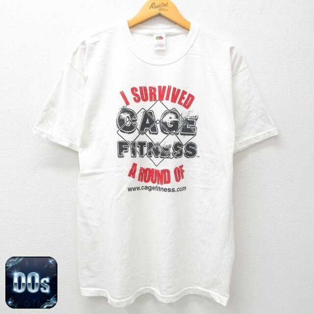フルーツオブザルーム 00s 半袖Tシャツ フィットネス ホワイト XL | 古着