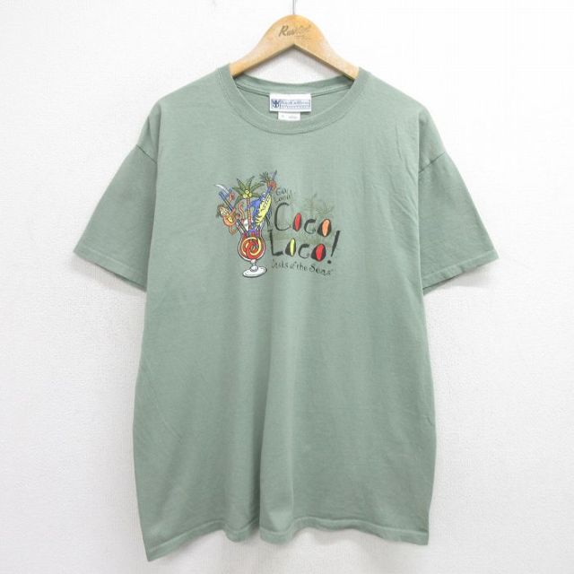 00s 半袖Tシャツ COCO LOCO グリーン XL | 古着