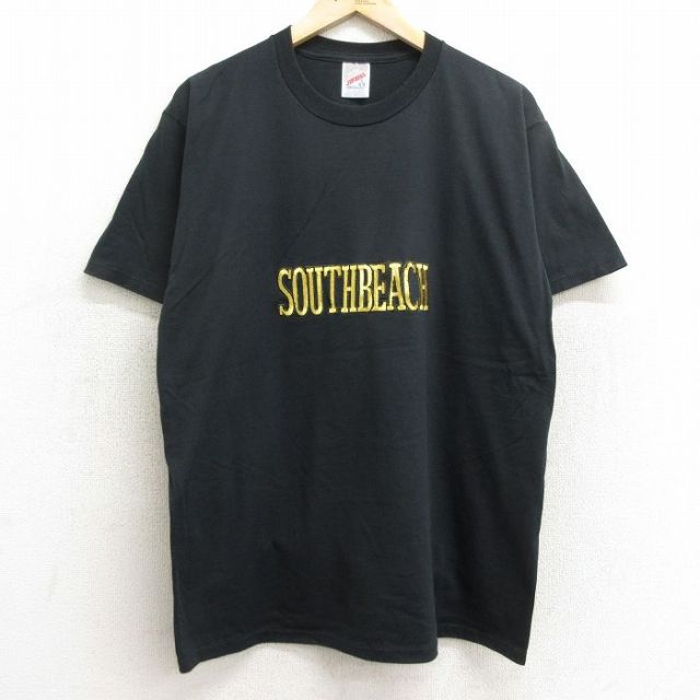 ジャージーズ 90s 半袖Tシャツ サウスビーチ ブラック L | 古着