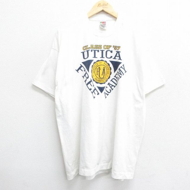 フルーツオブザルーム 90s 半袖Tシャツ UTICA ホワイト XL | 古着