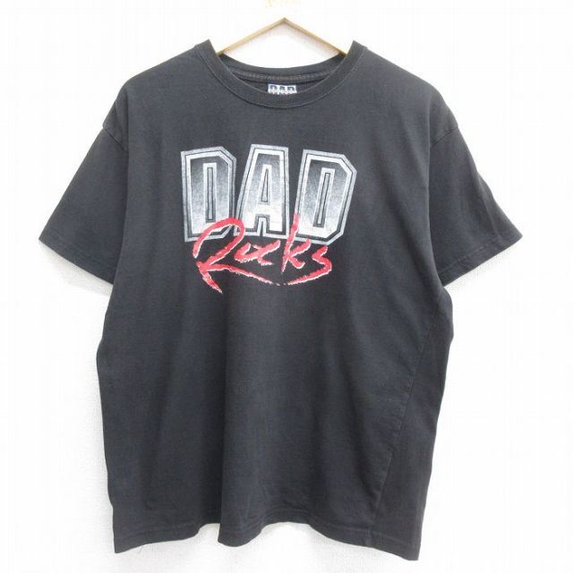 00s 半袖Tシャツ DAD Rocks ブラック L | 古着
