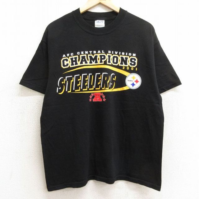 00s 半袖Tシャツ ピッツバーグスティーラーズ ブラック L | 古着
