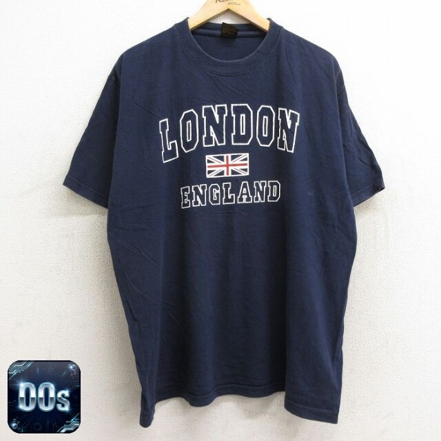 00s 半袖Tシャツ ユニオンジャック ネイビー XL | 古着