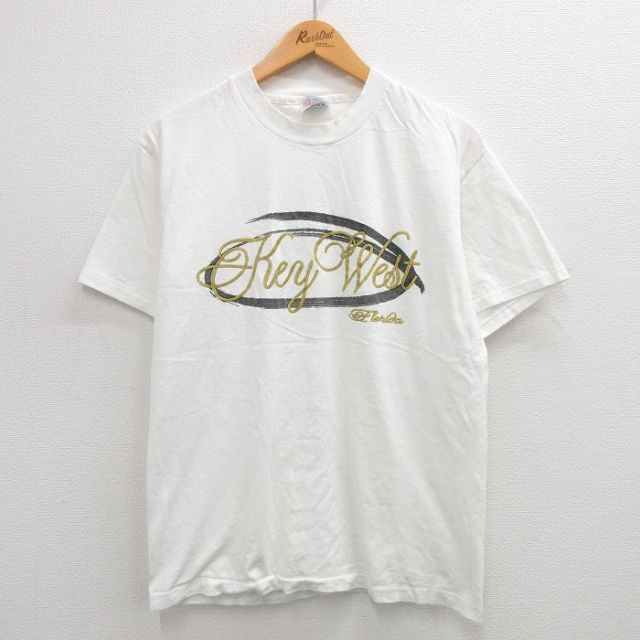ヘインズ 00s 半袖Tシャツ キーウエスト ホワイト M | 古着