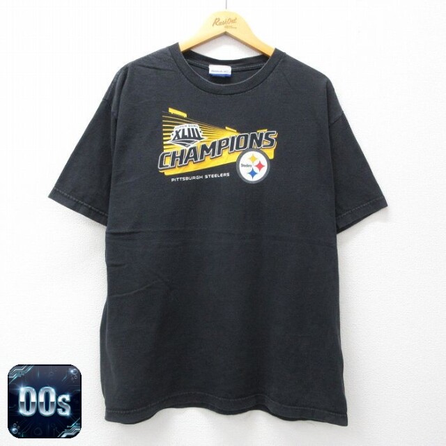 【50%OFF】リーボック 00s 半袖Tシャツ NFL ピッツバーグスティーラーズ ブラック XL | 古着