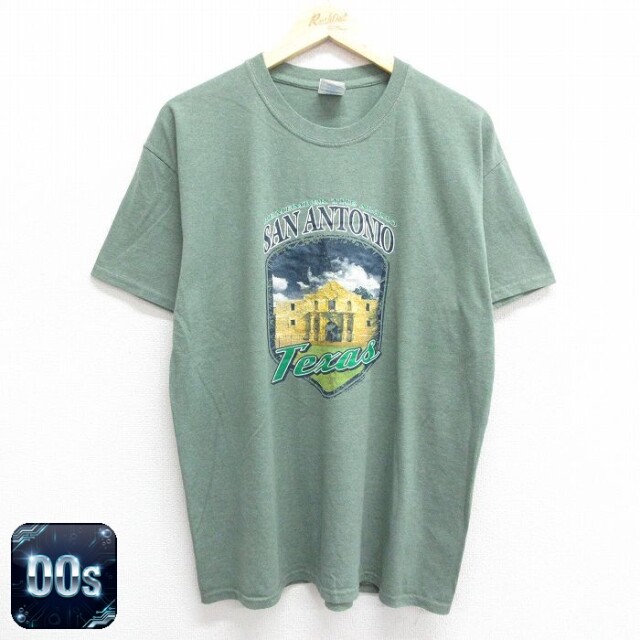 00s 半袖Tシャツ テキサス サンアントニオ グリーン L | 古着