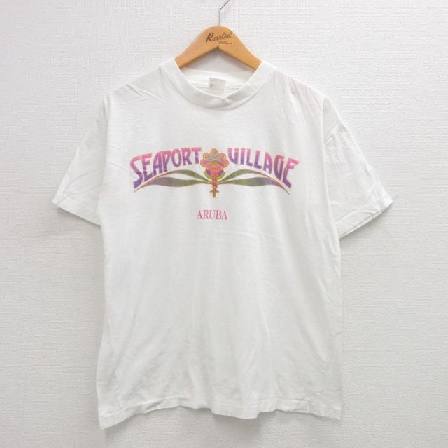 00s 半袖Tシャツ シーポートヴィレッジ ホワイト L | 古着