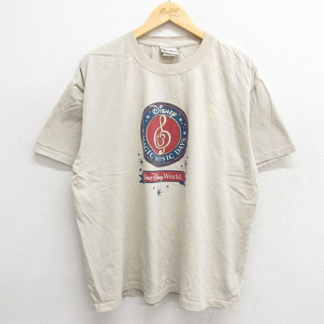 00s 半袖Tシャツ ディズニー ベージュ XL | 古着