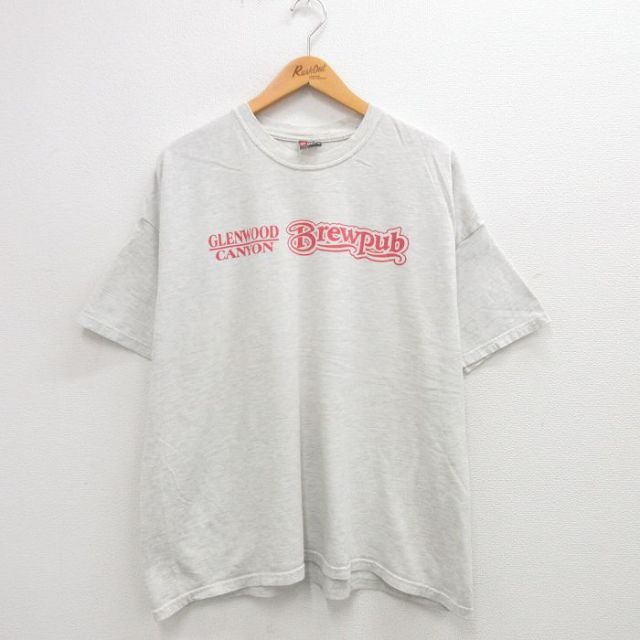 【50%OFF】ヘインズ 00s 半袖Tシャツ GLENWOOD CANYON グレー XL | 古着