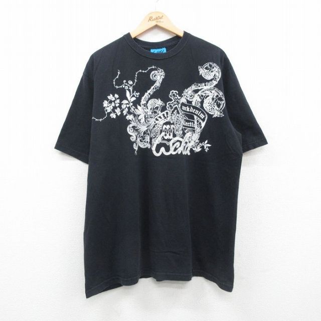 00s 半袖Tシャツ 十字架 ブラック XL | 古着