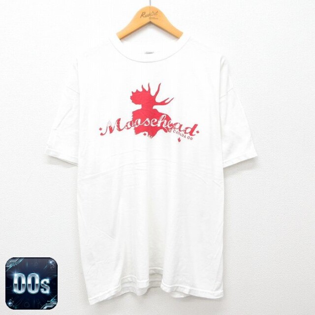 00s 半袖Tシャツ Moosehead ホワイト XL | 古着