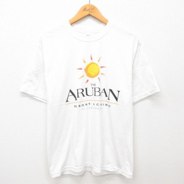 ヘインズ 00s 半袖Tシャツ THE ARUBAN ホワイト L | 古着