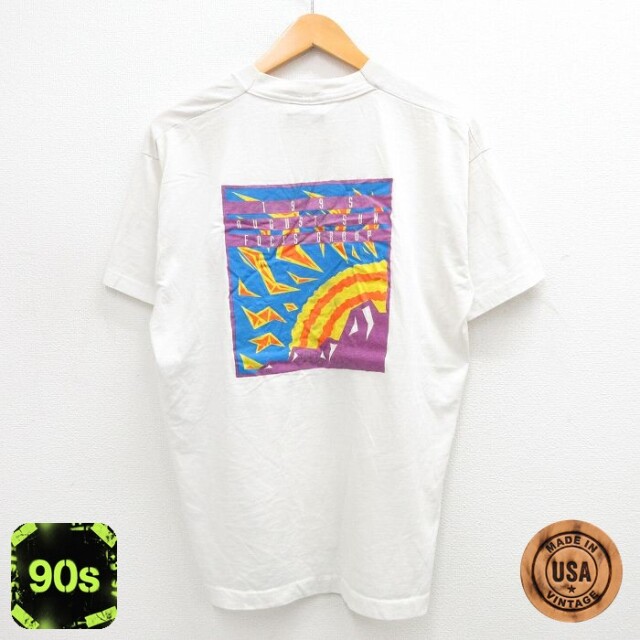 フルーツオブザルーム 90s 半袖Tシャツ 太陽 ホワイト L | 古着