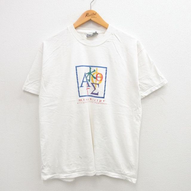 リー 90s 半袖Tシャツ マイクロスプリクト ホワイト L | 古着