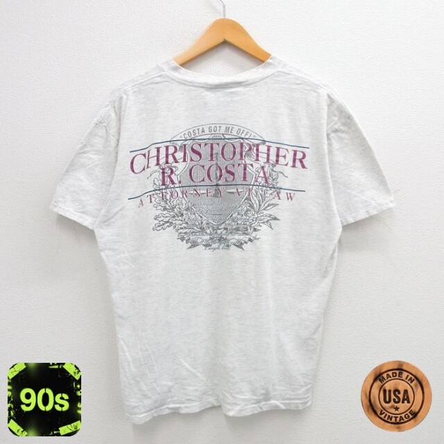 オニータ 90s 半袖Tシャツ COSTA グレー XL | 古着