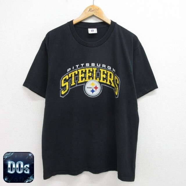【50%OFF】NFL ピッツバーグスティーラーズ 00s 半袖Tシャツ アメフト ブラック XL | 古着