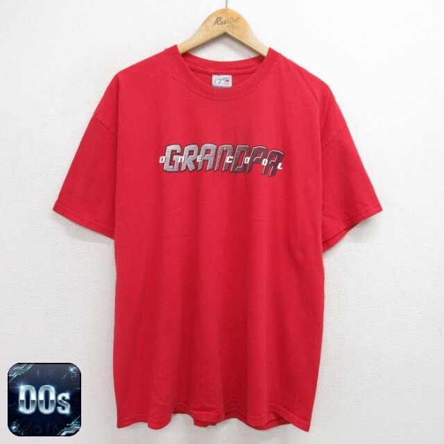 00s 半袖Tシャツ GRANDPA レッド XL | 古着