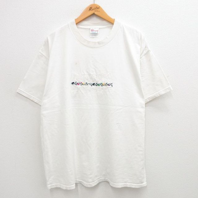 ヘインズ 00s 半袖Tシャツ オーシャンシティ ニュージャージー ホワイト XL | 古着
