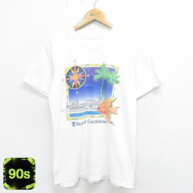 90s 半袖Tシャツ ロイヤルカリビアン ホワイト M | 古着