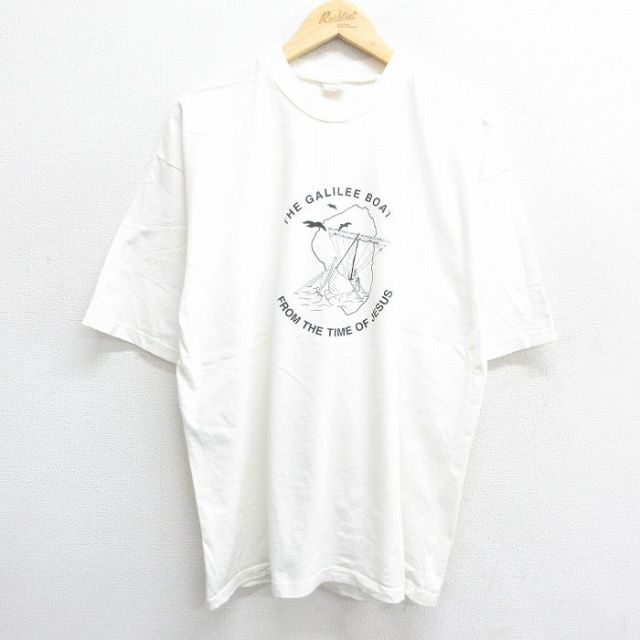 00s 半袖Tシャツ 船 ホワイト XL | 古着