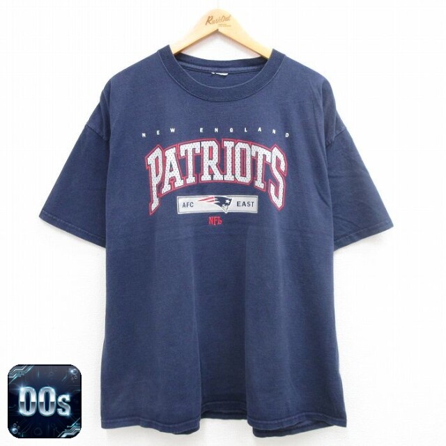 【50%OFF】00s 半袖Tシャツ ニューイングランドペイトリオッツ ネイビー XL | 古着