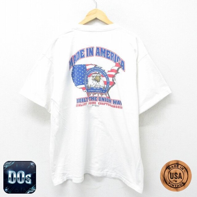 00s 半袖Tシャツ 鳥 ホワイト XL | 古着
