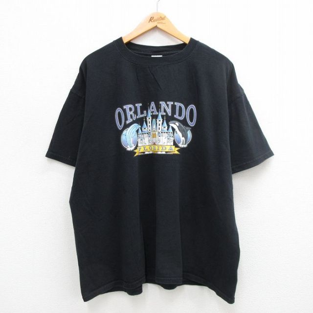 00s 半袖Tシャツ イルカ ブラック XL | 古着