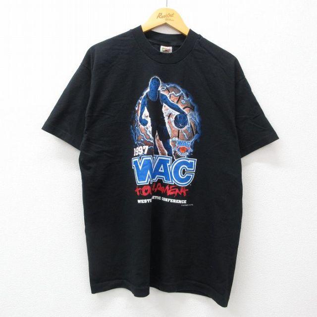 フルーツオブザルーム 90s 半袖Tシャツ バスケットボール ブラック XL | 古着