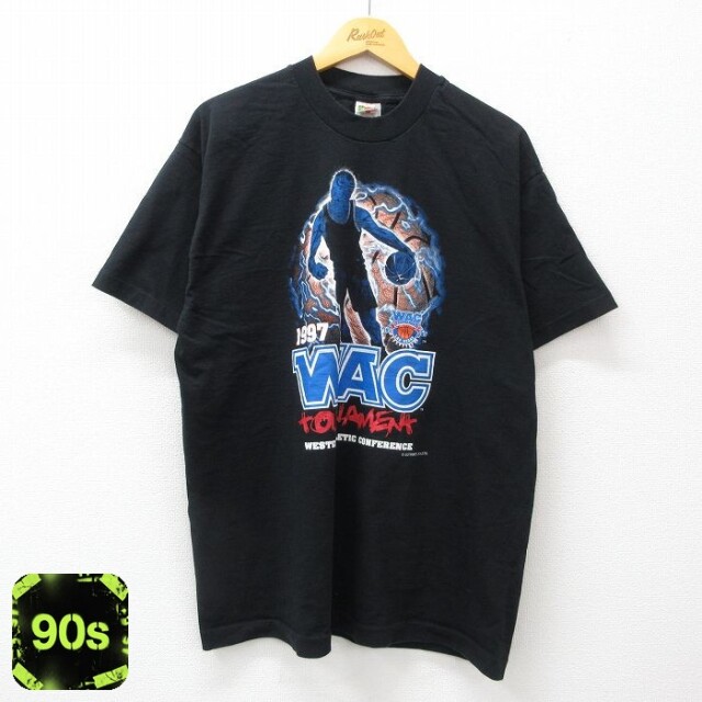 フルーツオブザルーム 90s 半袖Tシャツ バスケットボール ブラック XL | 古着
