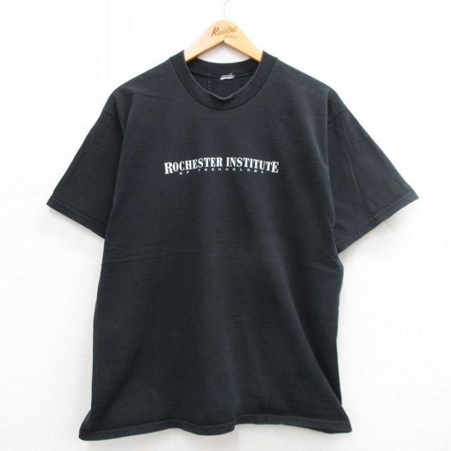 00s 半袖Tシャツ ROCHESTER INSTITUTE ブラック XL | 古着