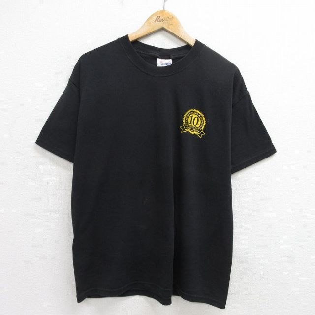 ヘインズ 00s 半袖Tシャツ WESTON&SAMPSON SERVICES ブラック XL | 古着