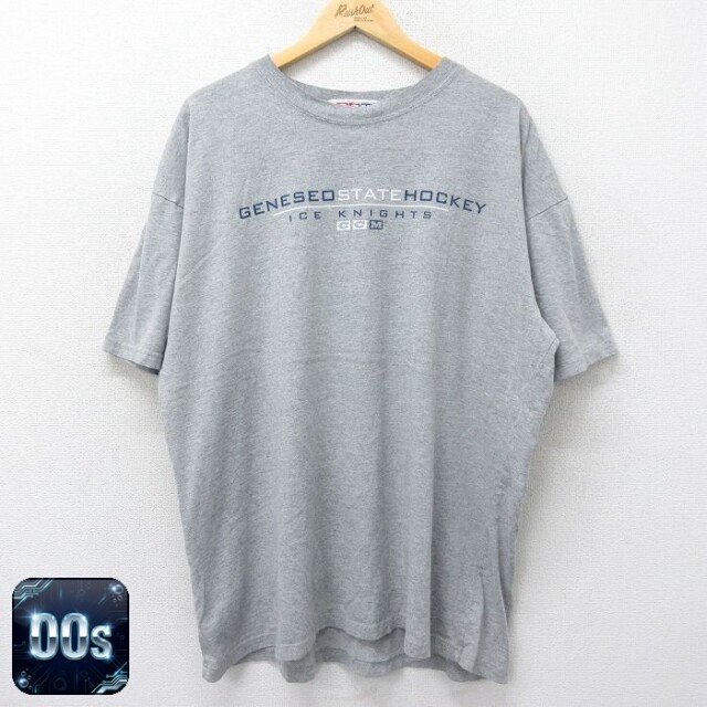 00s 半袖Tシャツ アイスホッケー グレー XL | 古着