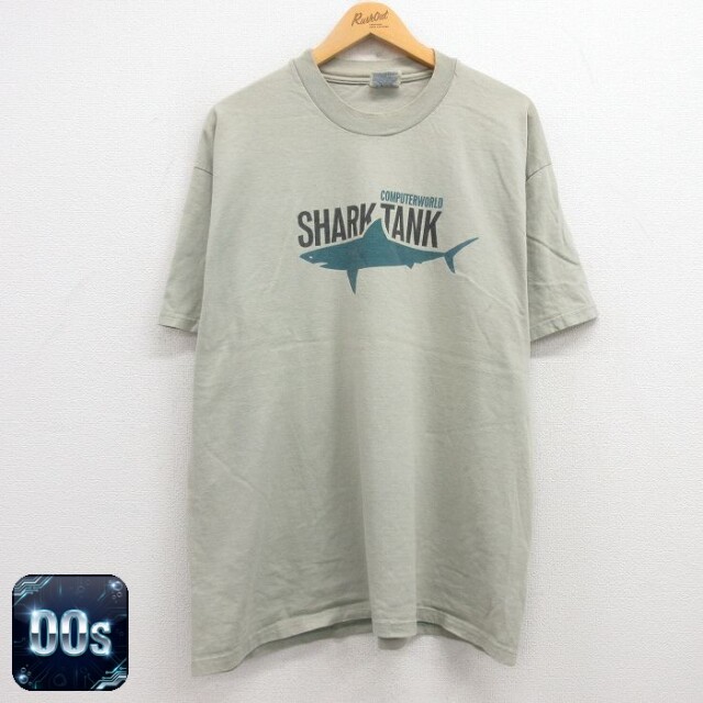 ヘインズ 00s 半袖Tシャツ SHARF TANK グリーン XL | 古着
