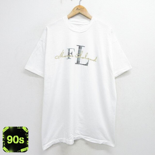 90s 半袖Tシャツ FL ホワイト メンズXL相当 | 古着