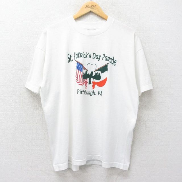 フルーツオブザルーム 90s 半袖Tシャツ セントパトリックスデイ ホワイト XL | 古着