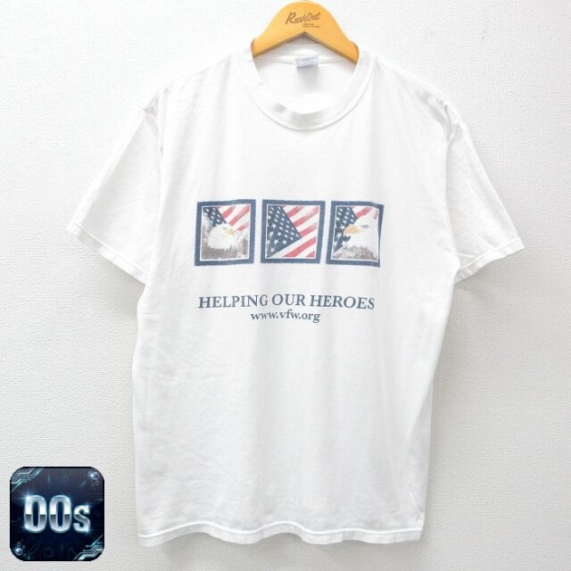 00s 半袖Tシャツ ワシ ホワイト XL | 古着