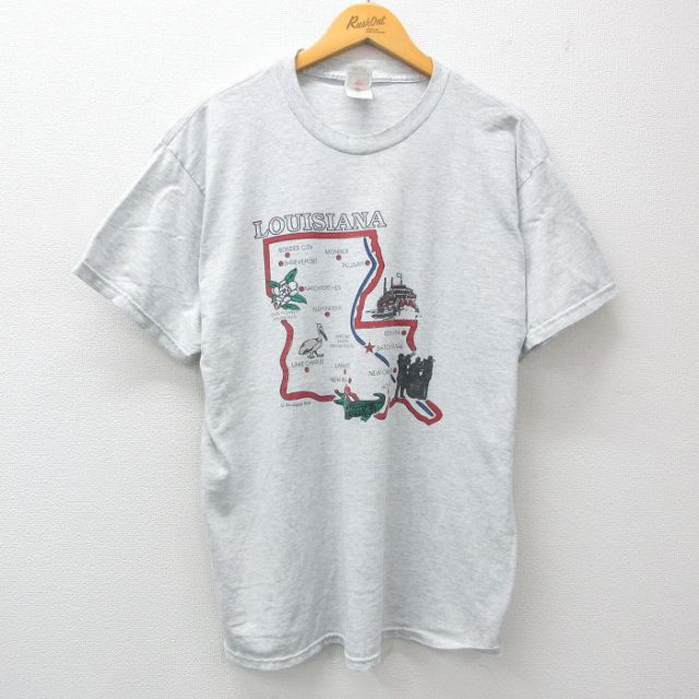 フルーツオブザルーム 00s 半袖Tシャツ ワニ グレー XL | 古着