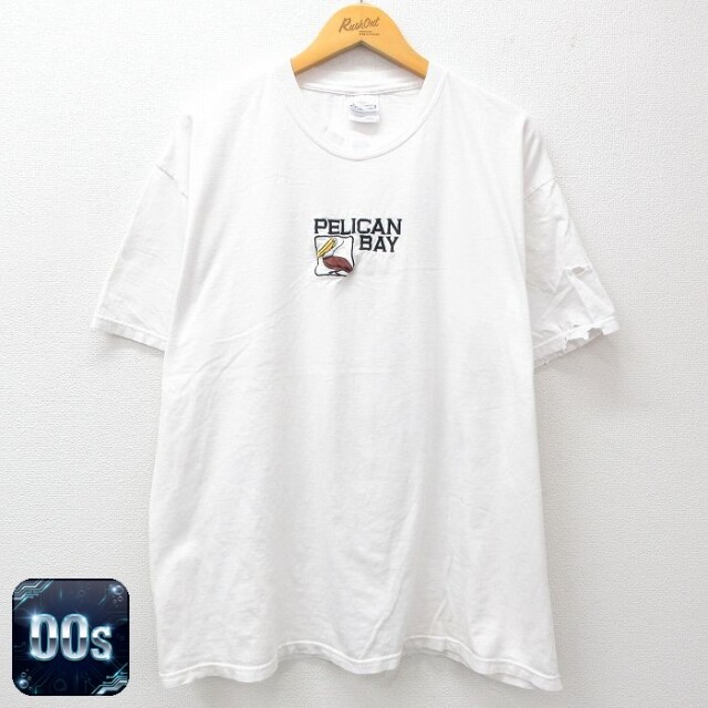 ヘインズ 00s 半袖Tシャツ ペリカン刺繍 ホワイト XL | 古着