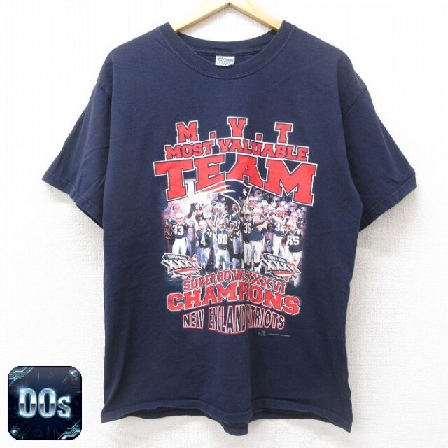 【50%OFF】00s 半袖Tシャツ ニューイングランドペイトリオッツ ネイビー XL | 古着