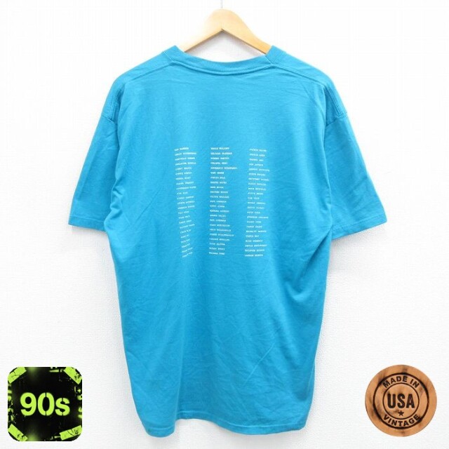 ジャージーズ 90s 半袖Tシャツ CASE JR BAND ライトブルー XL | 古着