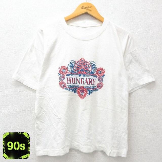 90s 半袖Tシャツ ハンガリー ホワイト L | 古着