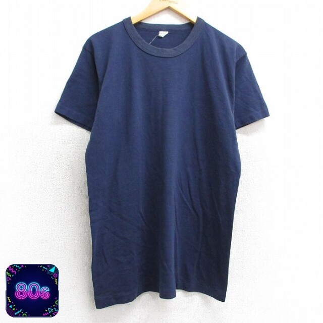 80s 半袖Tシャツ ネイビー M | 古着