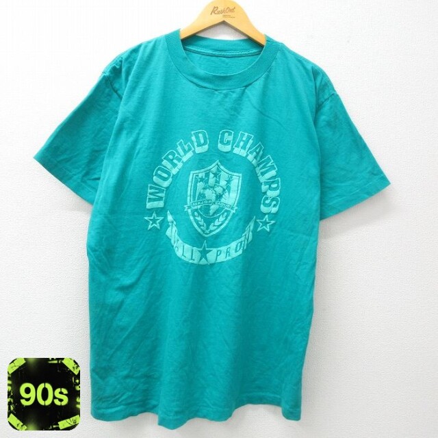 90s 半袖Tシャツ WORLD CHAMPS ライトブルー XL | 古着