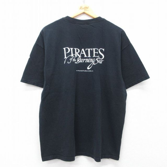 00s 半袖Tシャツ Pirates the Burning Sea ブラック XL | 古着