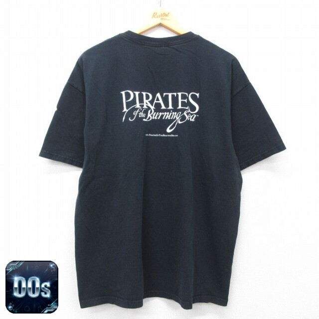 00s 半袖Tシャツ Pirates the Burning Sea ブラック XL | 古着