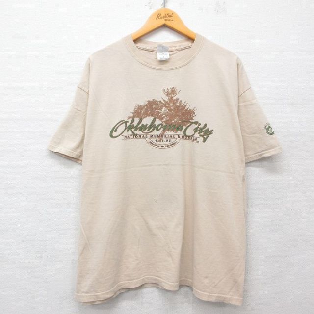 00s 半袖Tシャツ オクラホマ ベージュ XL | 古着